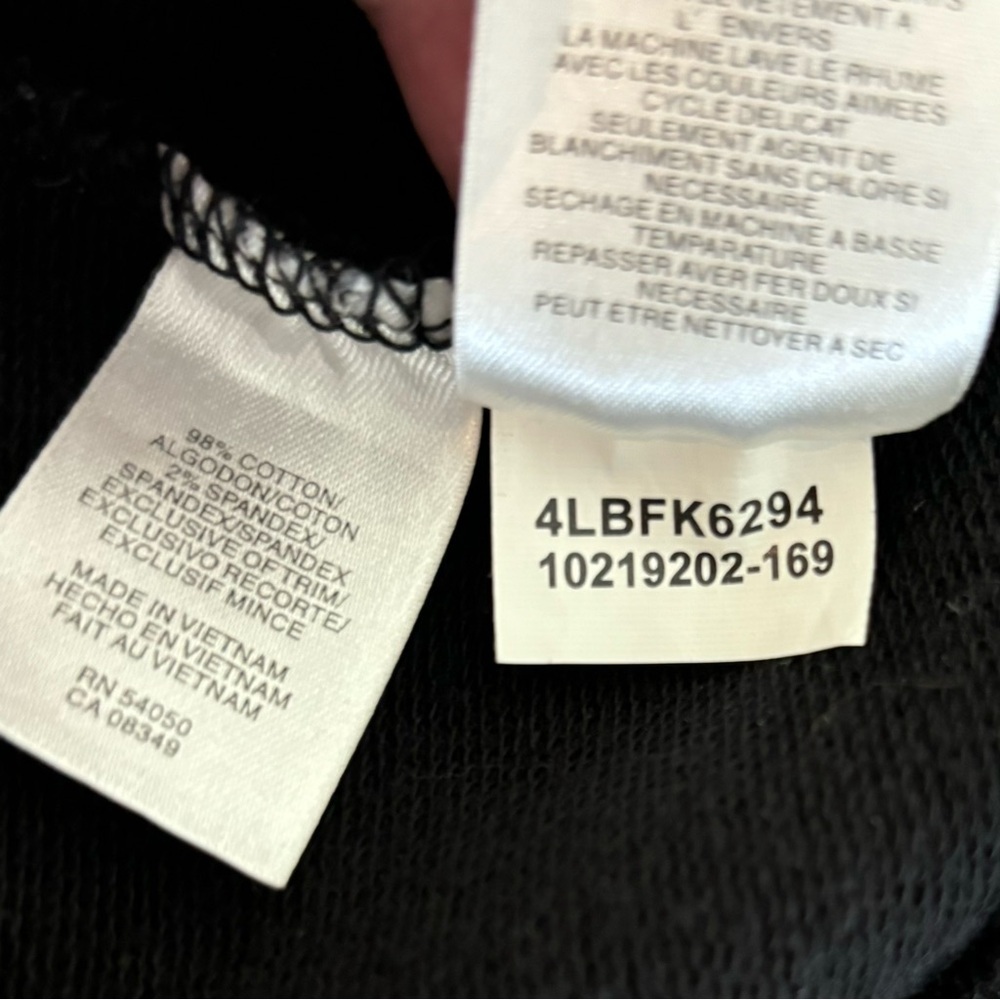 Jones New York Signature Women’s Front Zip Knit  Jacket Black Size Petite Medium - Picture 5 of 5